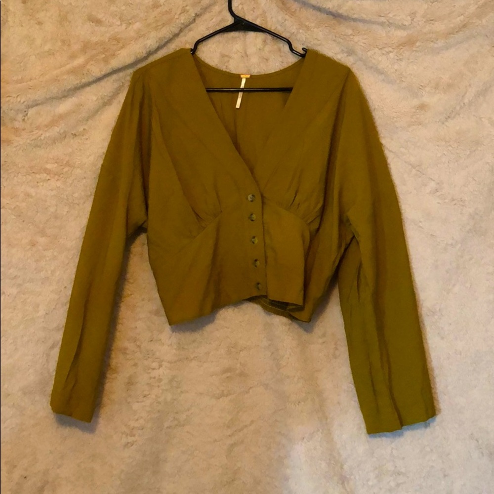 Free people long sleeve blouse